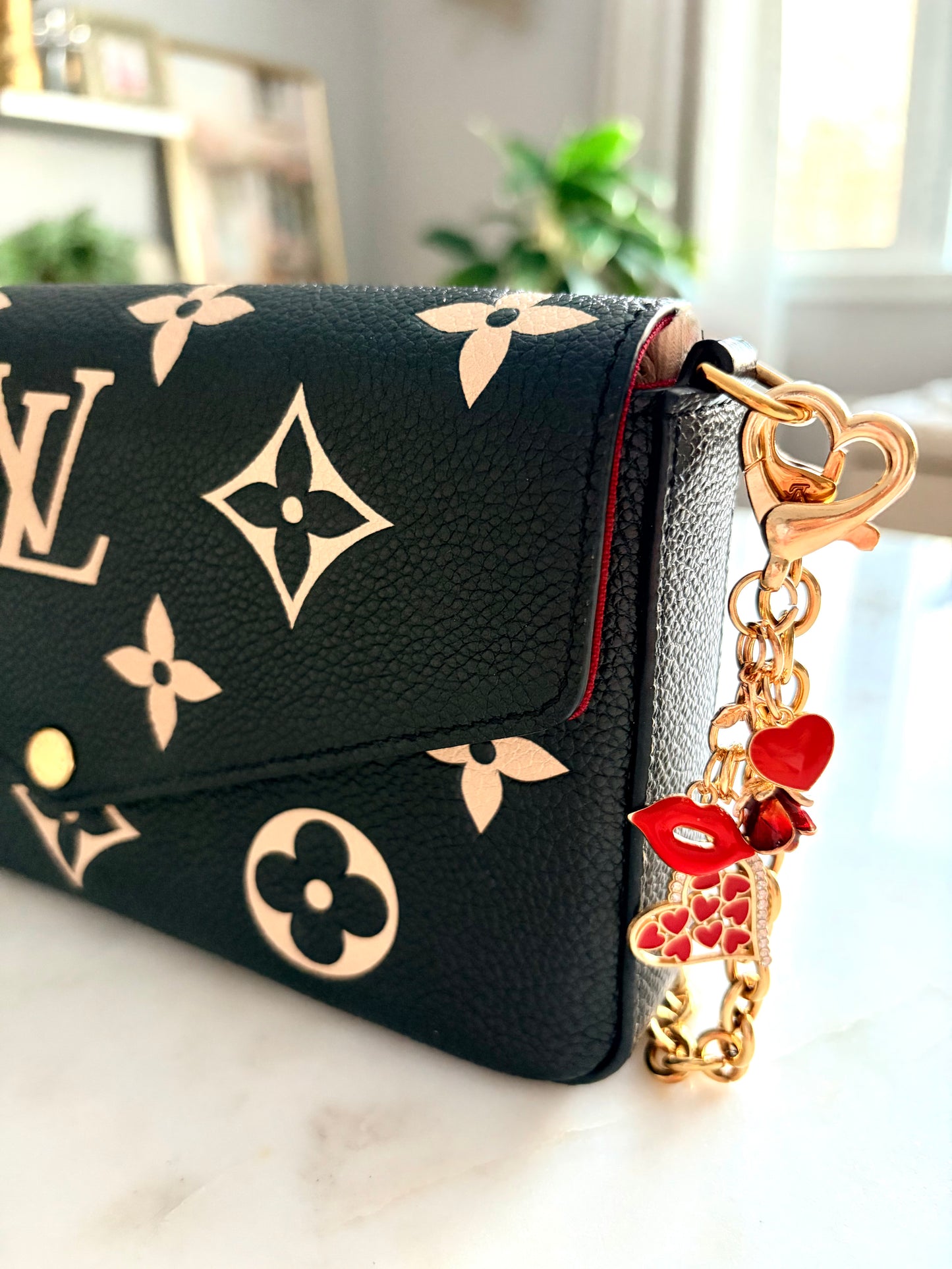 Heart of Gold Bag Charm