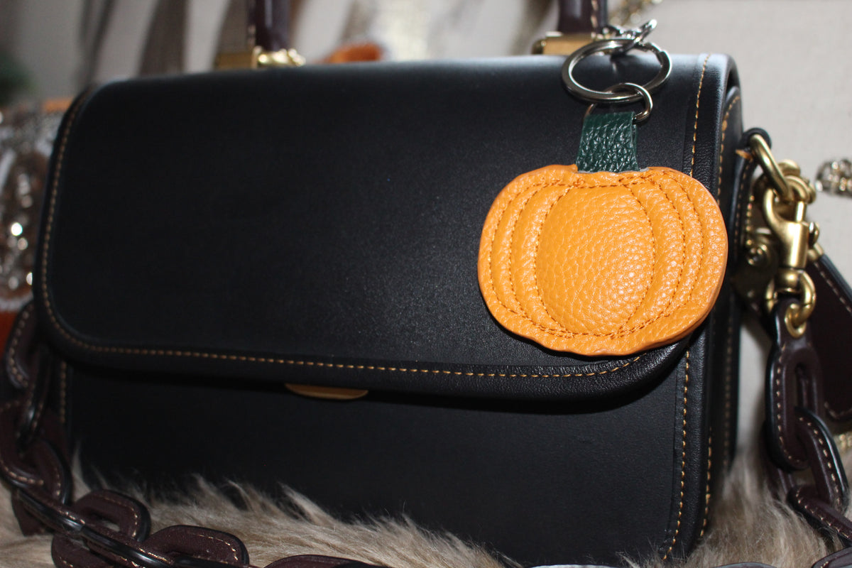 Rustic Pumpkin Bag Charm